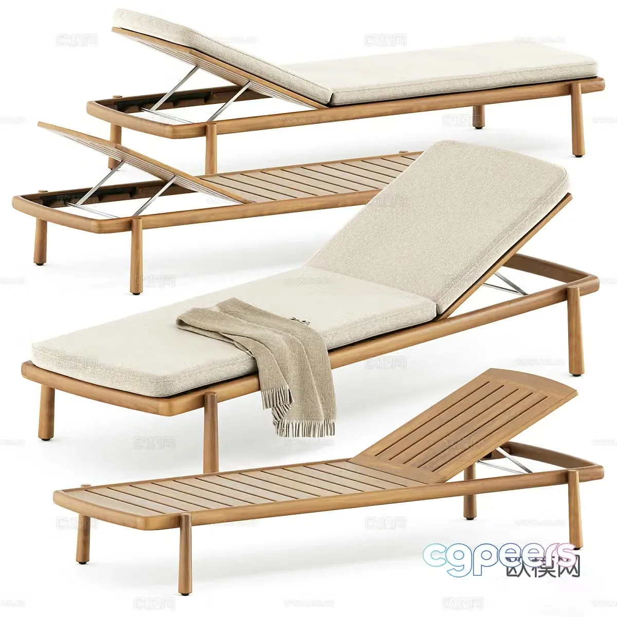 3d model of recliner
