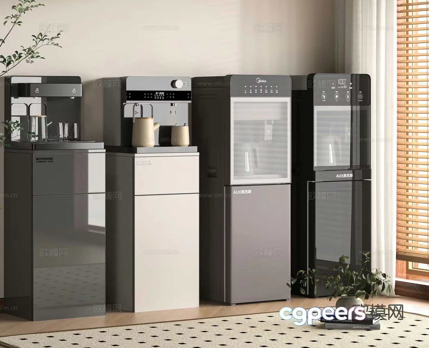 Modern water dispenser 3d model
