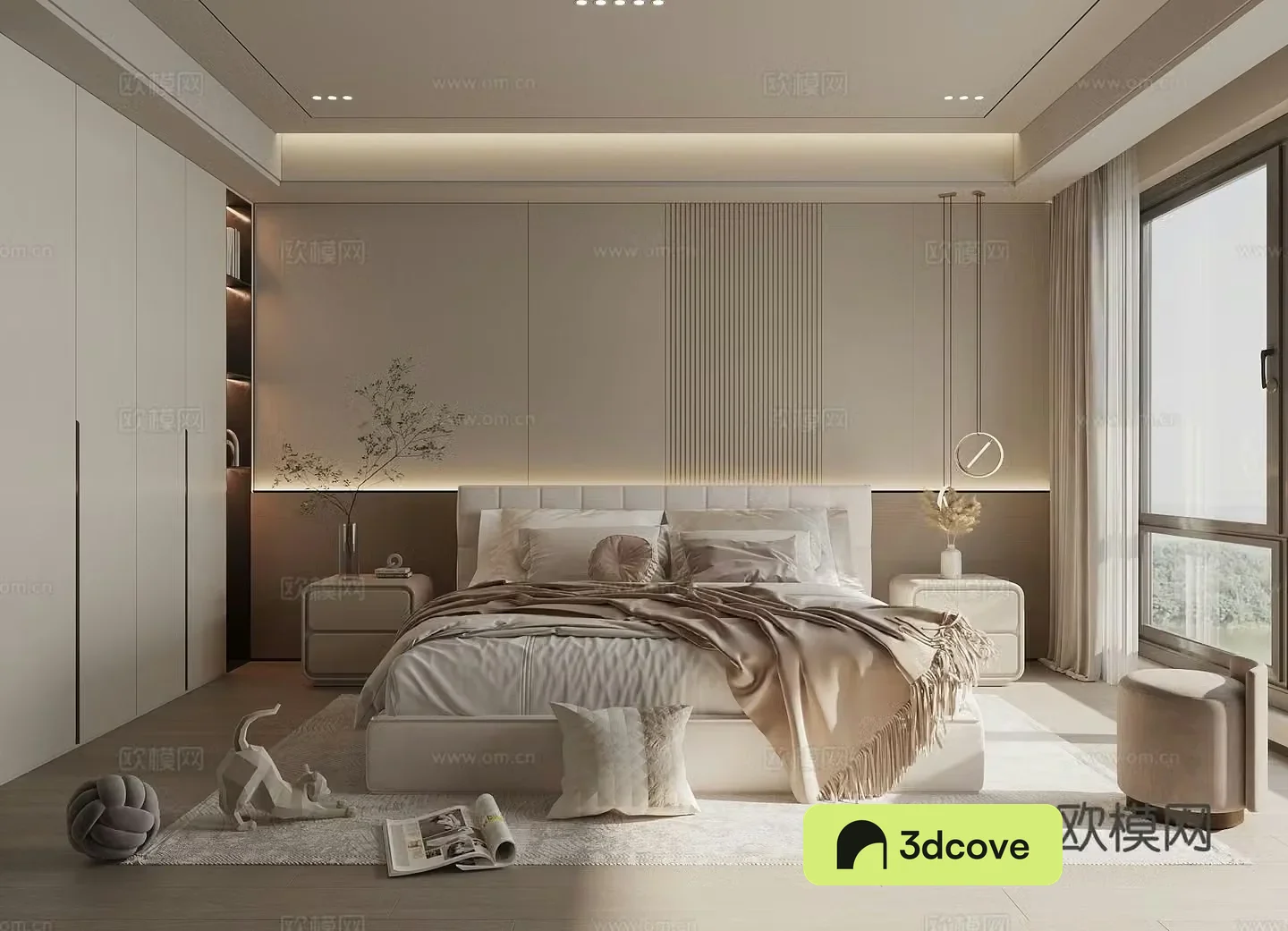 Creamy Bedroom Master Bedroom Elderly Room