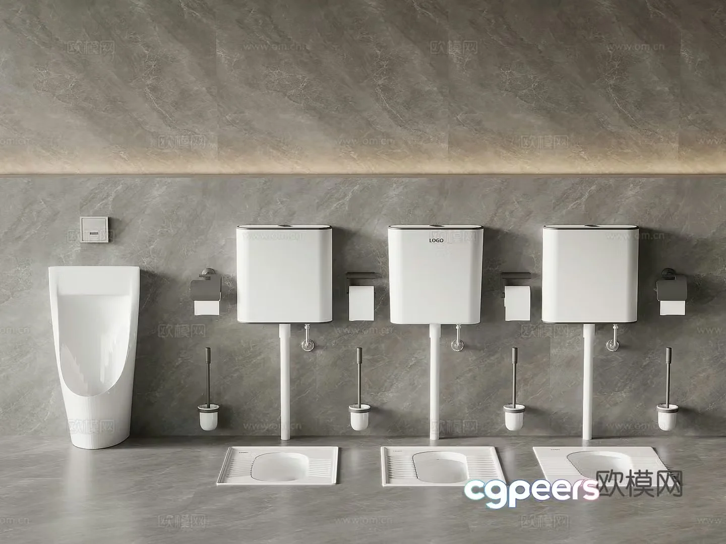 Modern urinal urinal urinal 3d model