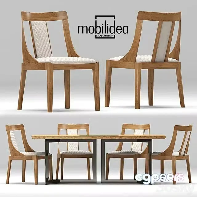 3ds Max Free – Desk-chair Adam-Eva, Mobilidea