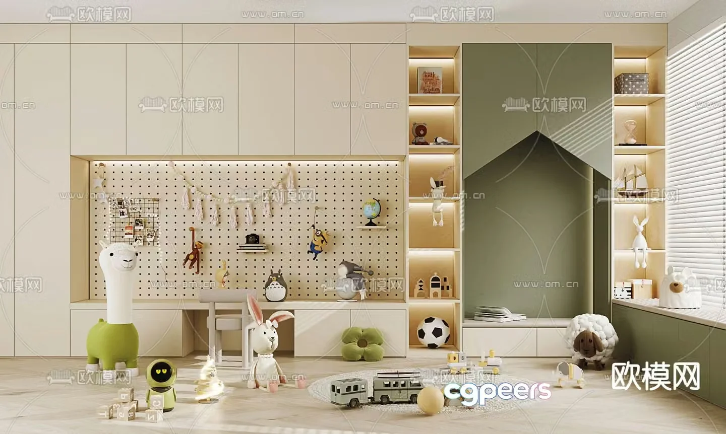 Children’s cabinet toy cabinet 3d model
