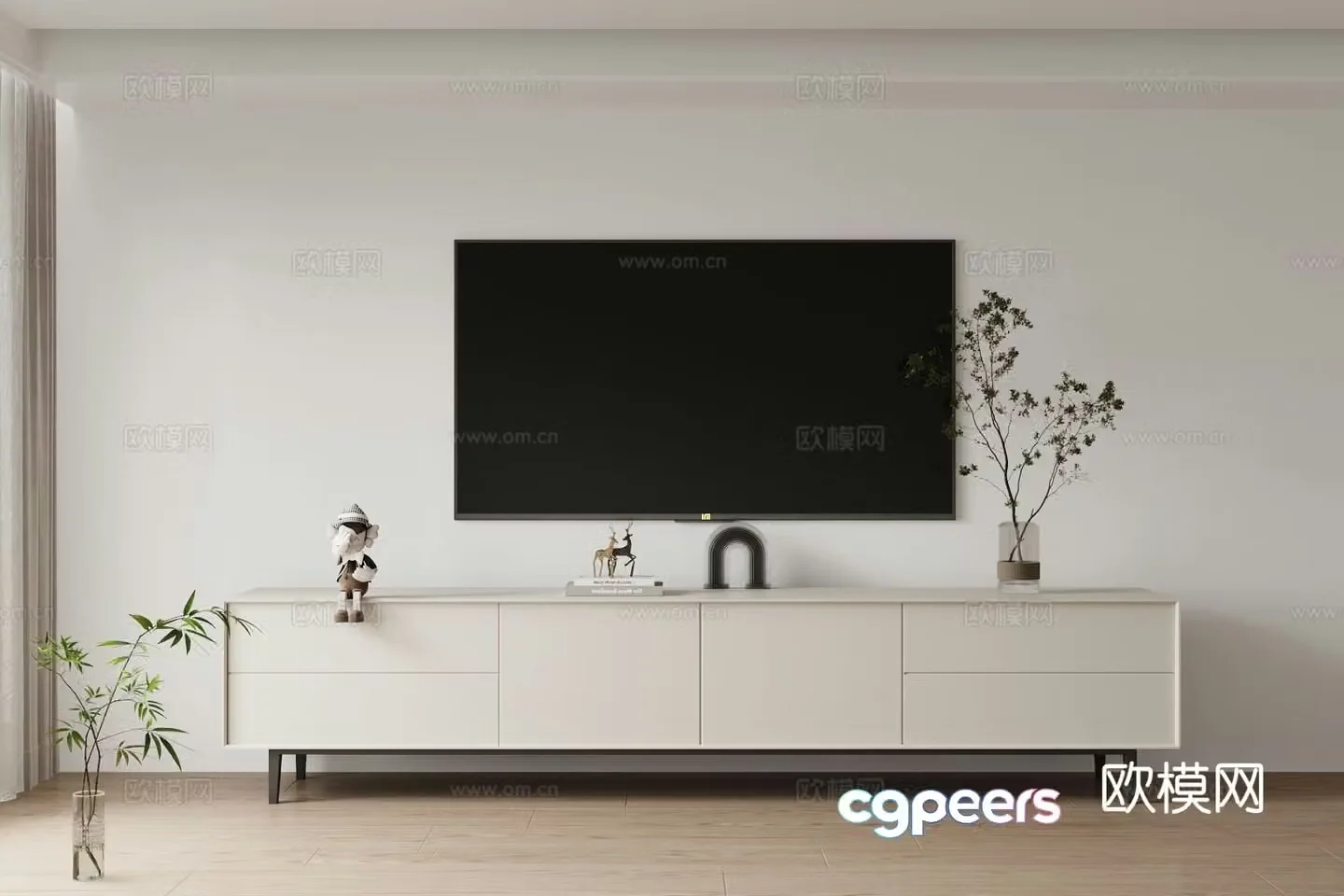 Modern TV cabinet 3d model