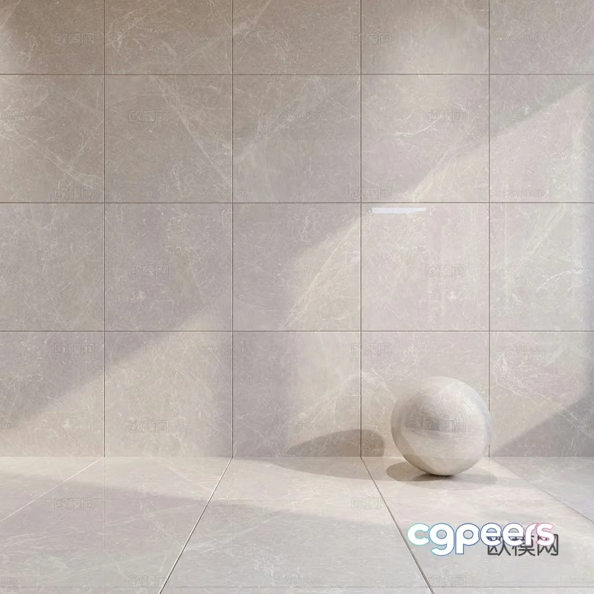 3d model of floor tiles