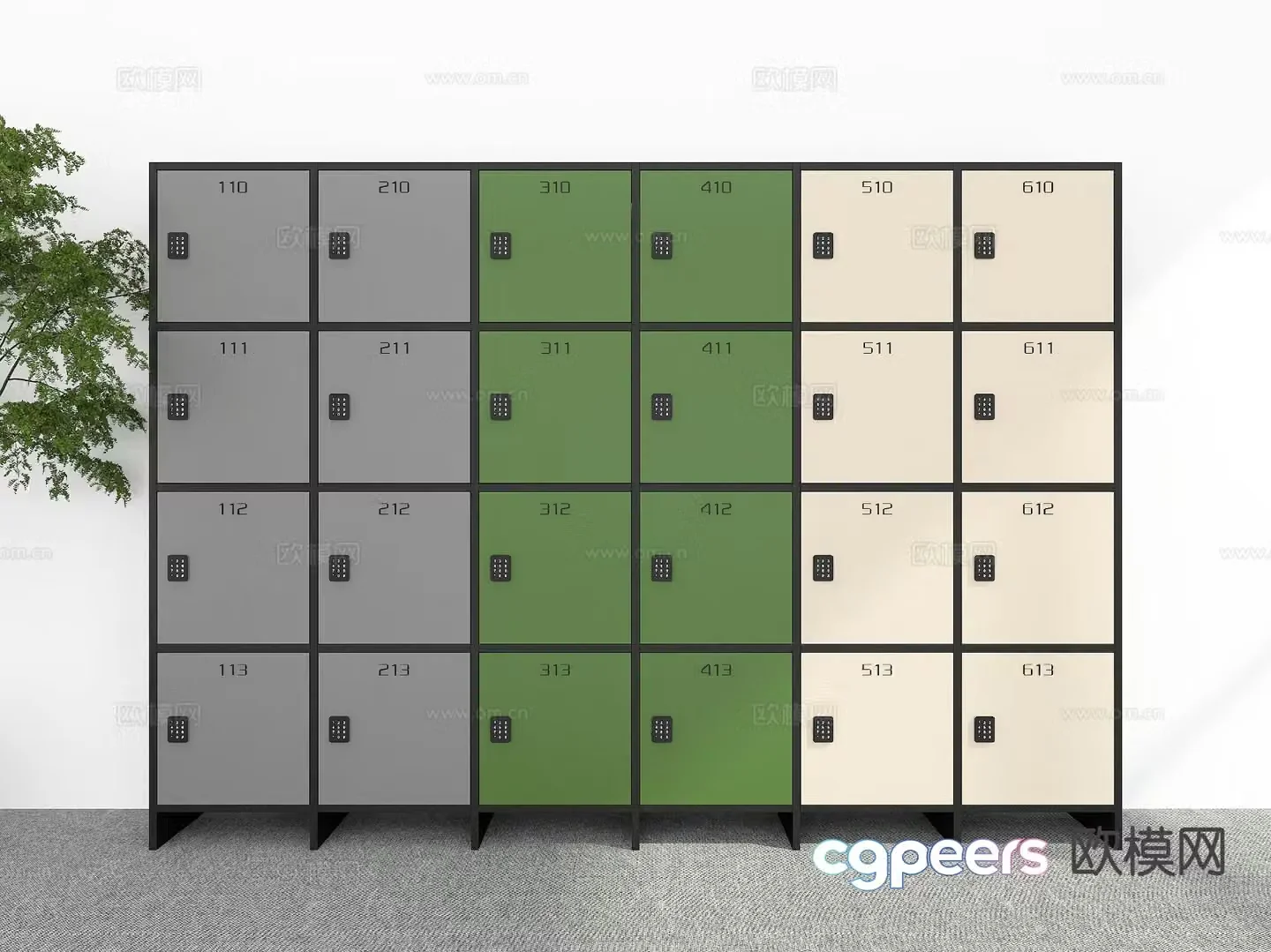 Modern locker locker 3d model