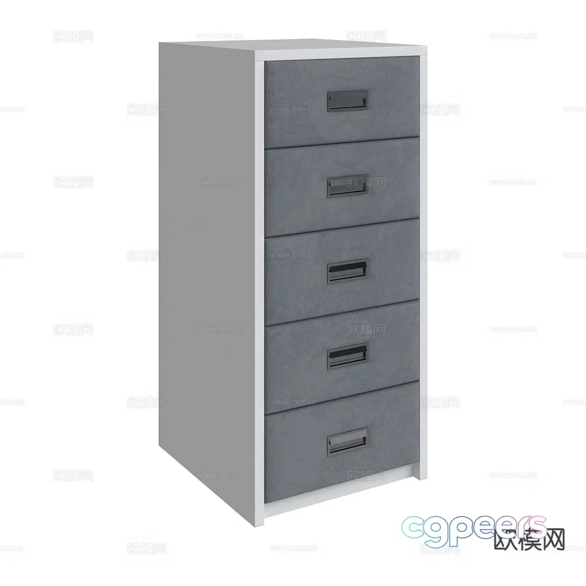 Modern chest of drawers side cabinet 3d model