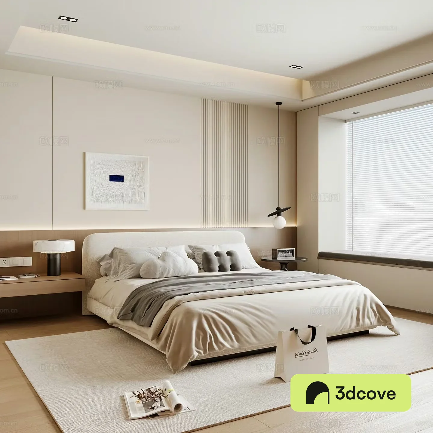Modern home bedroom Modern bedroom Italian bedroom Simple bedroom Italian bed