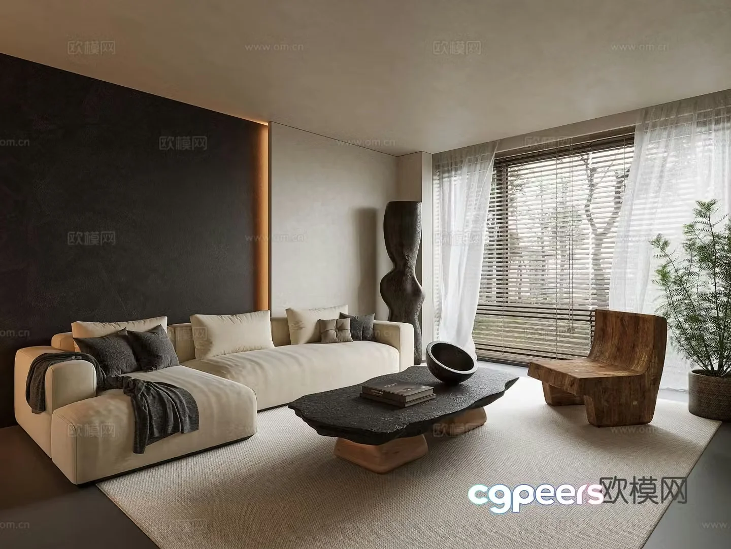 Wasabi Living Room 3D Model