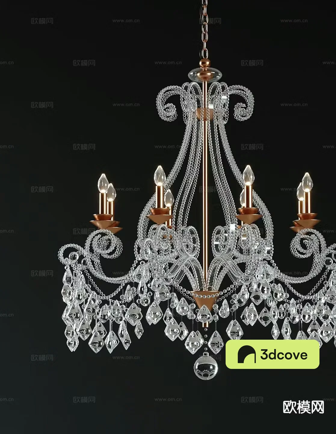 European crystal chandelier