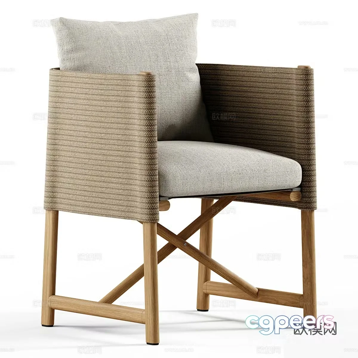 Wasabi single chair Wasabi single chair Rattan single chair Rattan single chair Outdoor single chair House 3D model