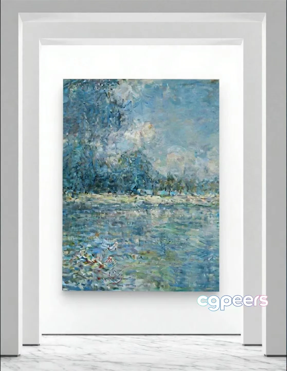 Impressionist Painting 3D Model – 5617 – VRAY Render