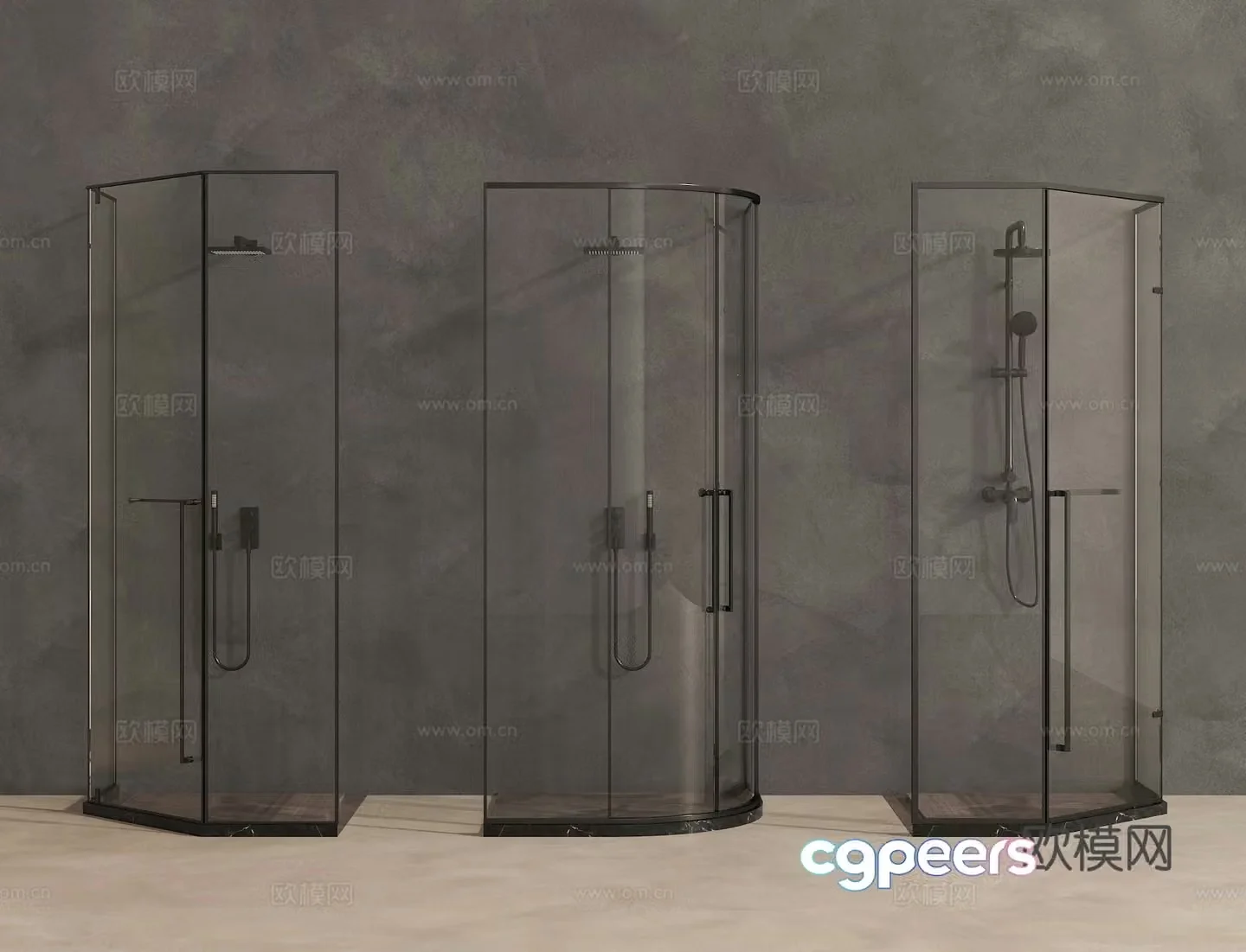 Shower room shower room shower room shower room shower partition 3d model