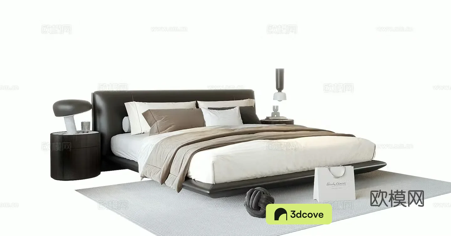 Modern double bed