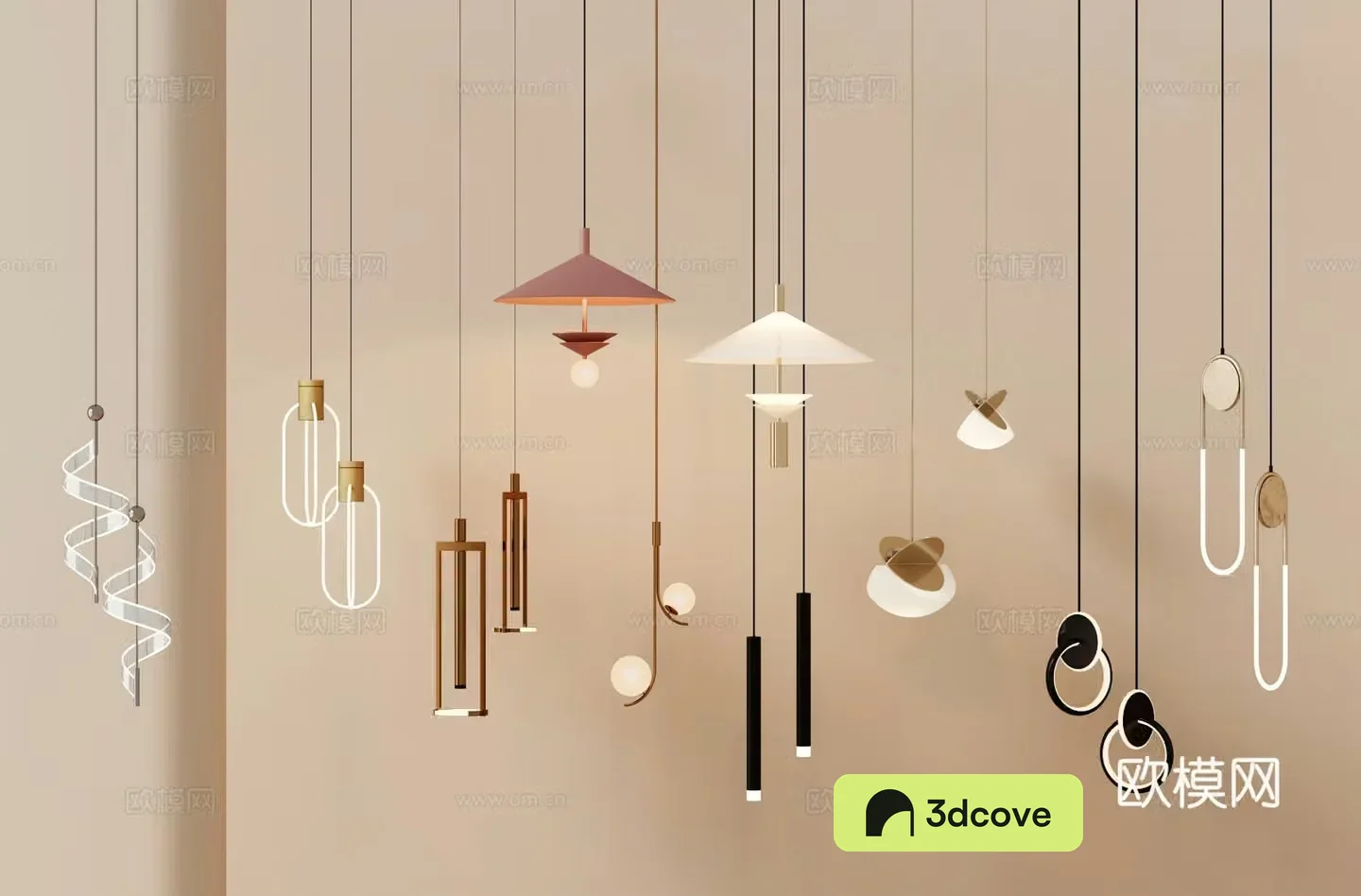 Modern small chandelier