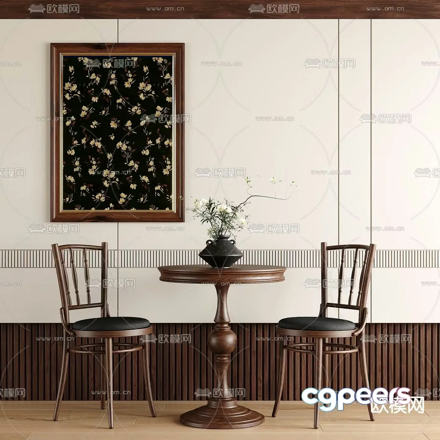 Leisure tables and chairs Negotiation tables and chairs 3d model