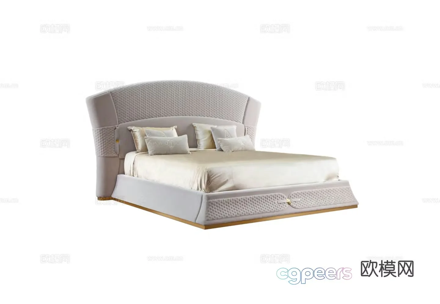 TURRI VOGUE Double Bed 3D Model