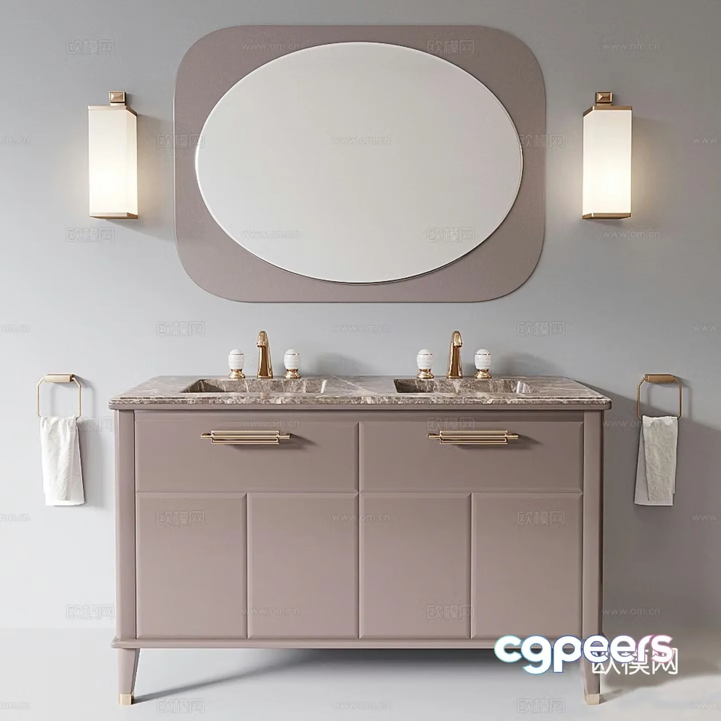 Oasis Group bathroom cabinet sink 3d model