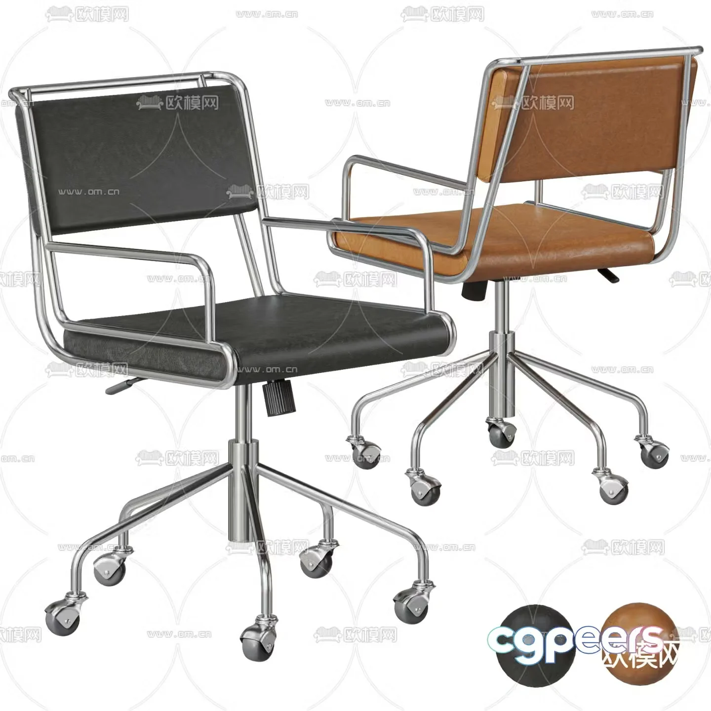 Office chair staff chair 3d model