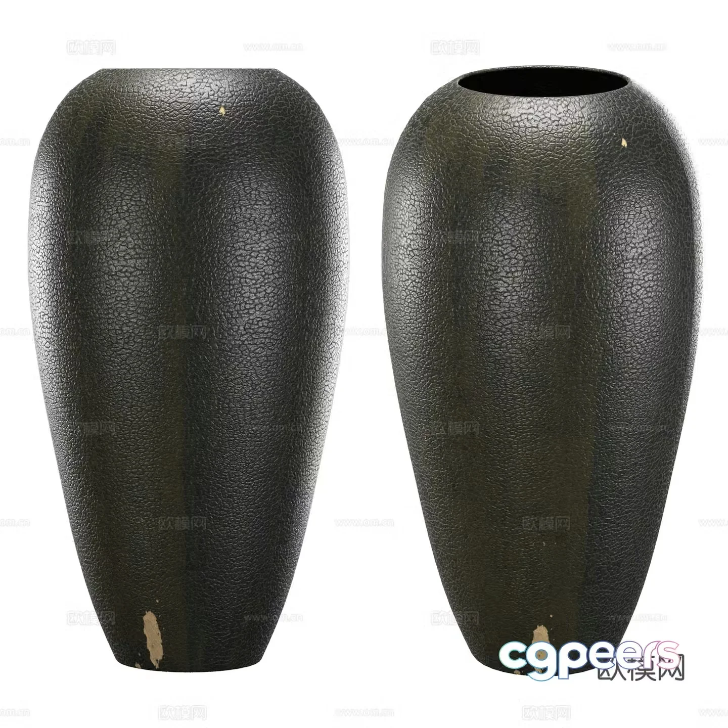New Chinese style Wasabi pot vase 3D model