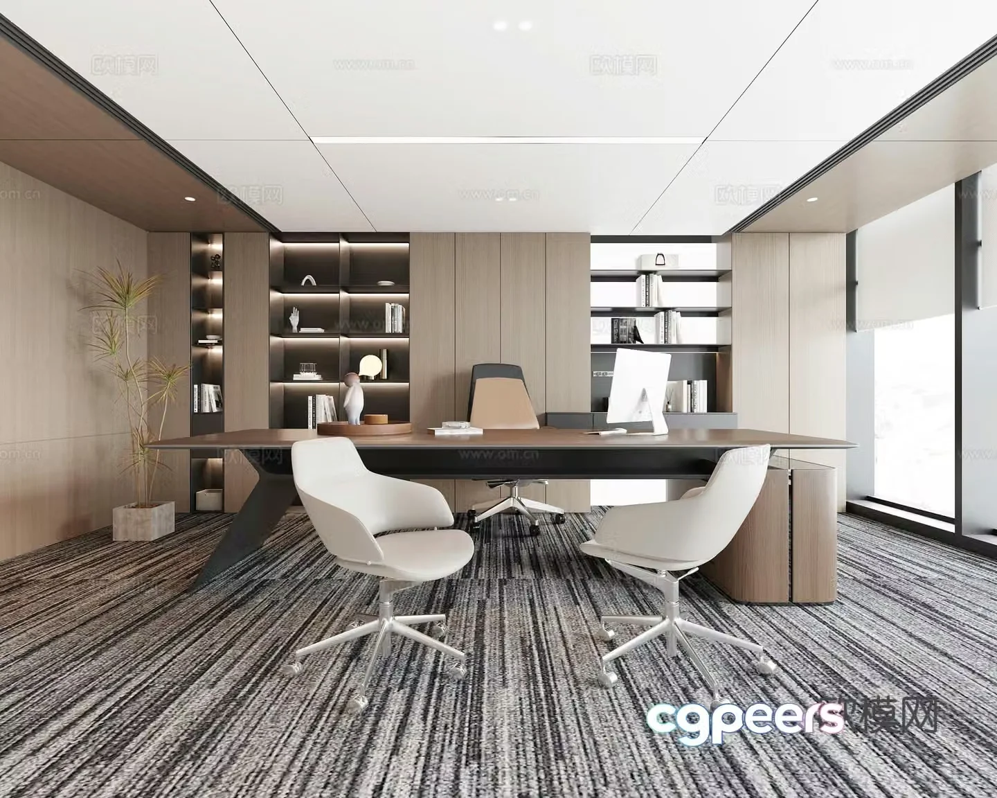 Modern office 3d model