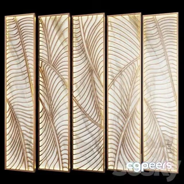 3ds Max Free – Partition palm leaf pattern
