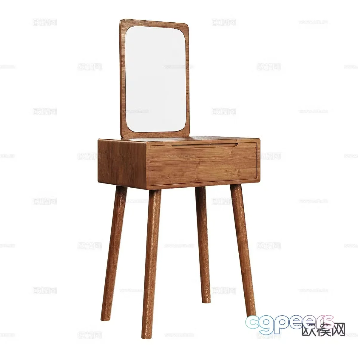 nordic dressing table 3d model