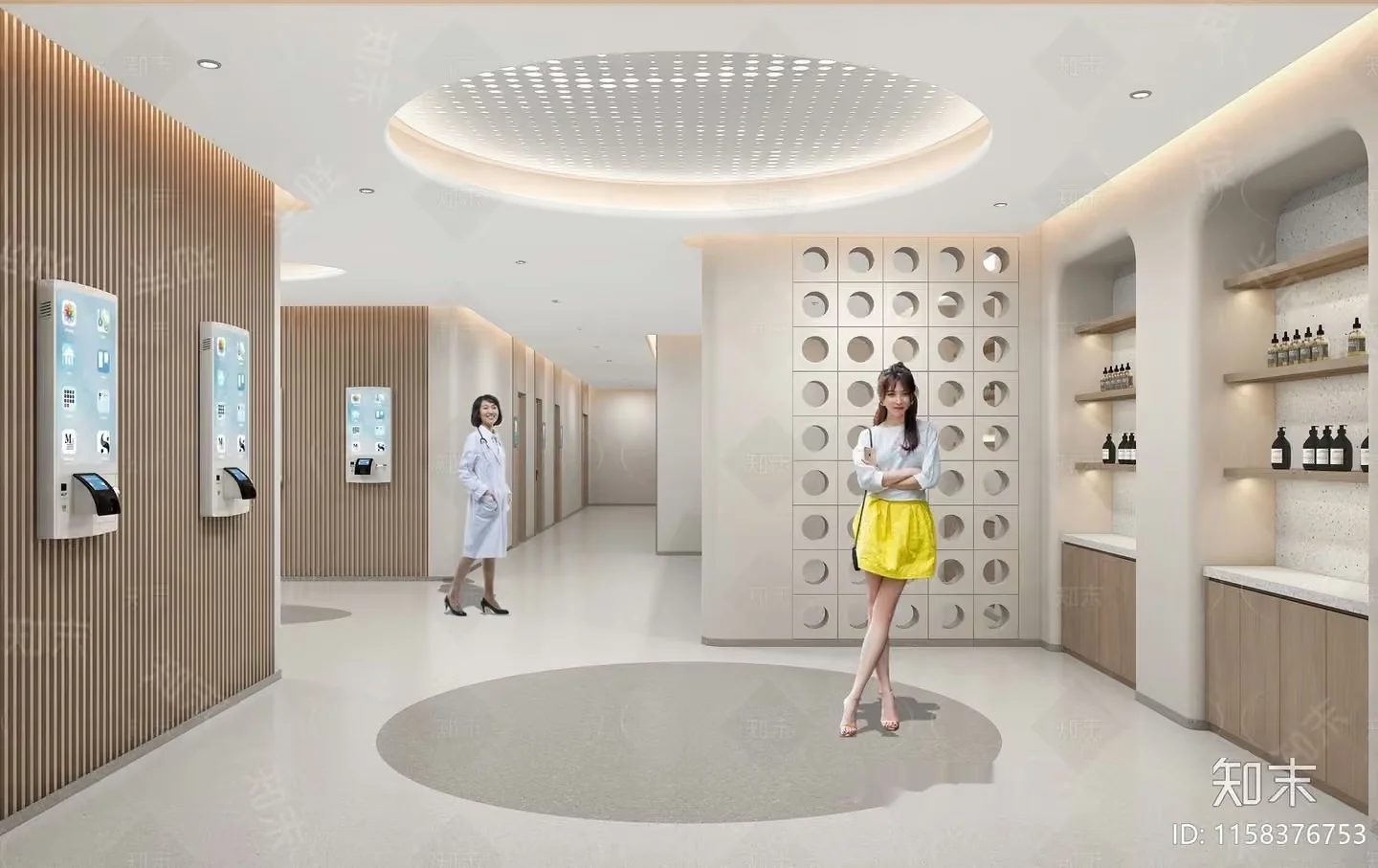 Modern Office Interior 3D Model – 11074 – VRAY Render