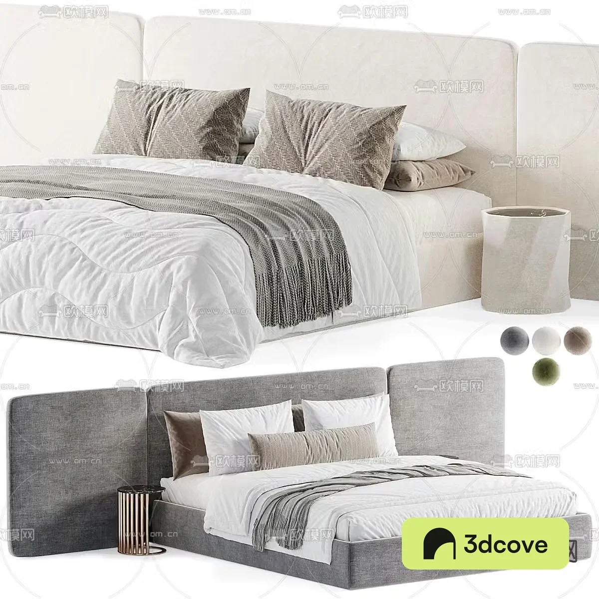 Lola modern double bed
