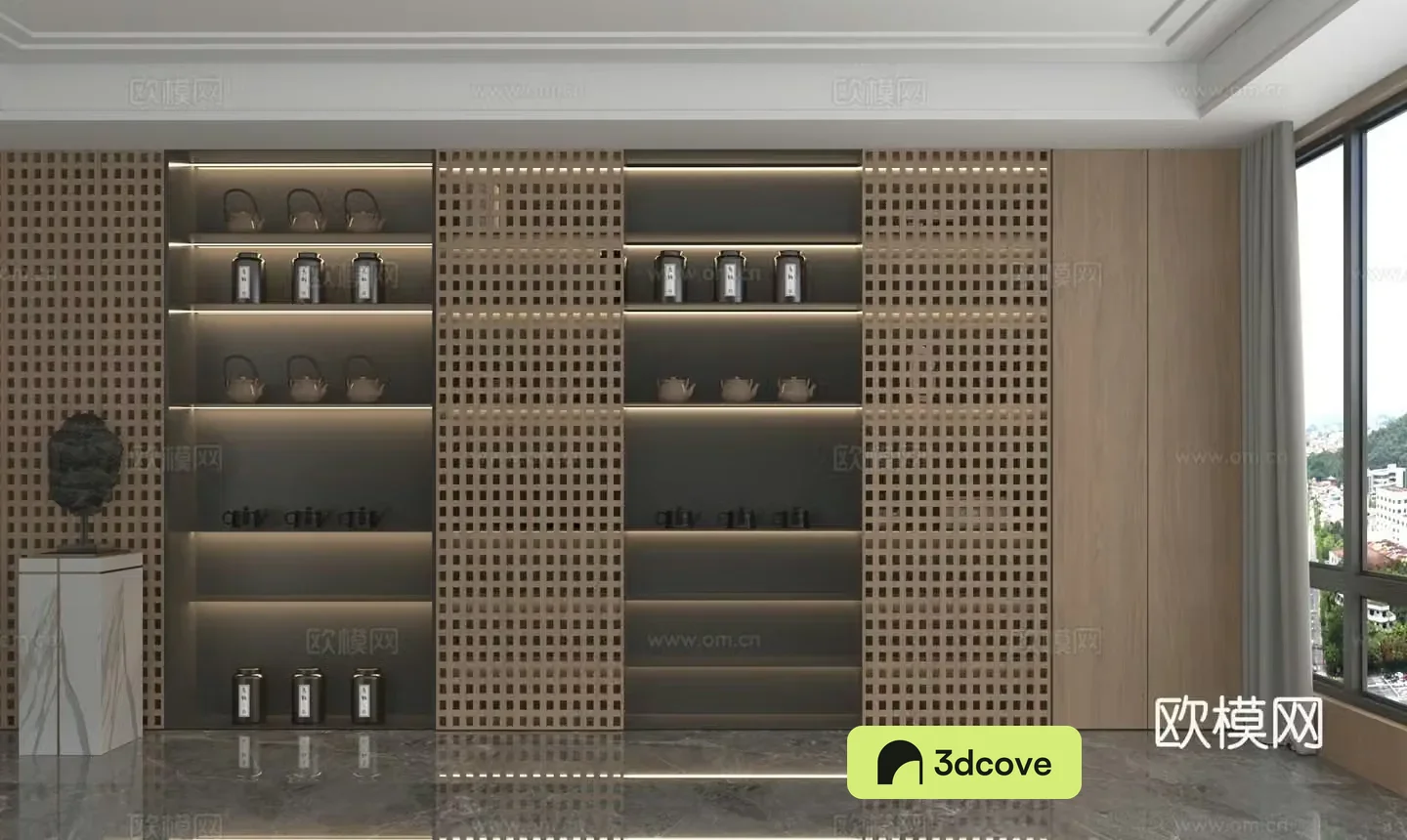 Modern tea cabinet