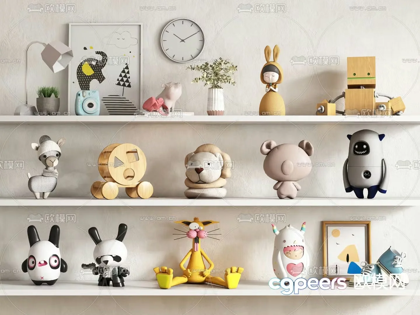 Children’s ornaments toys dolls dolls 3d model