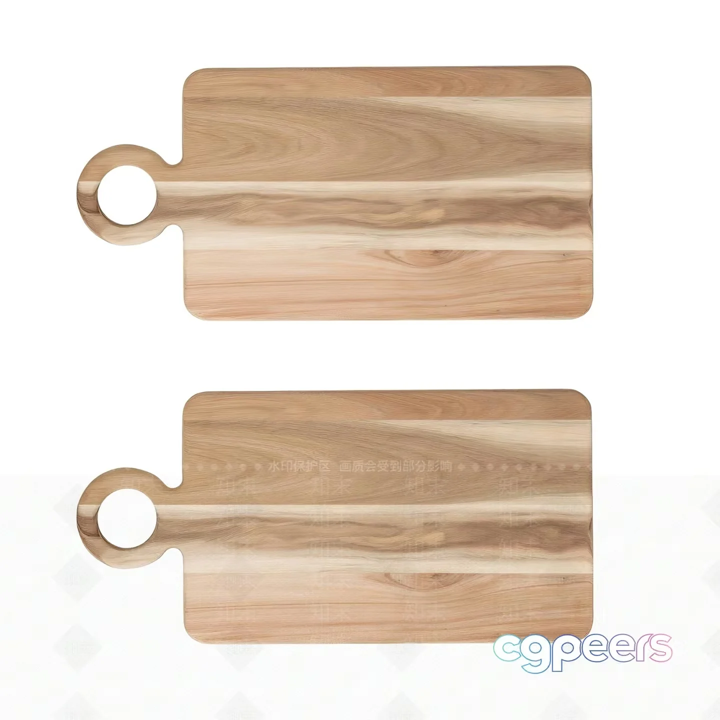 Wooden Cutting Boards 3D Model – 1951 – VRAY Render