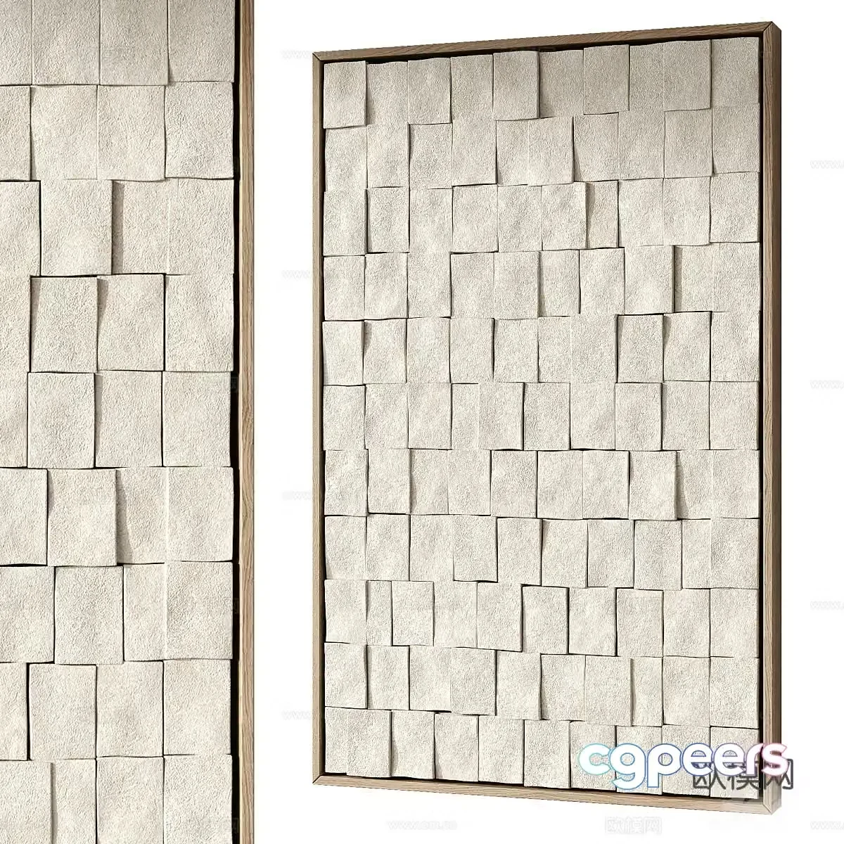 New Chinese style Wasabi decorative hanging painting 3D model