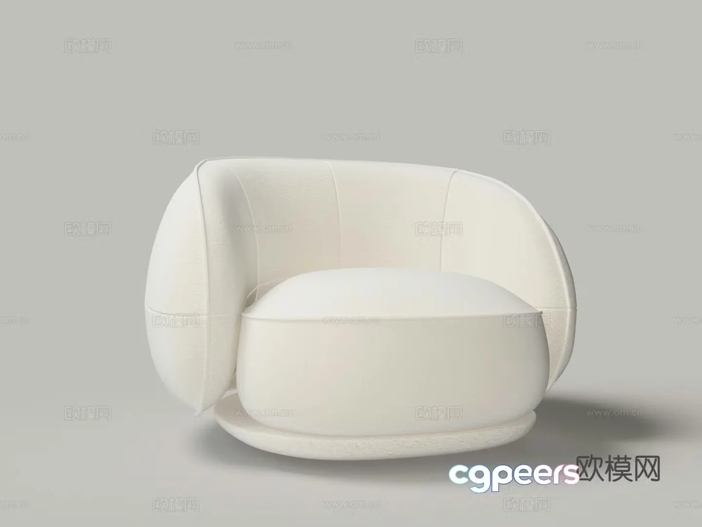 Modern single sofa 3d model