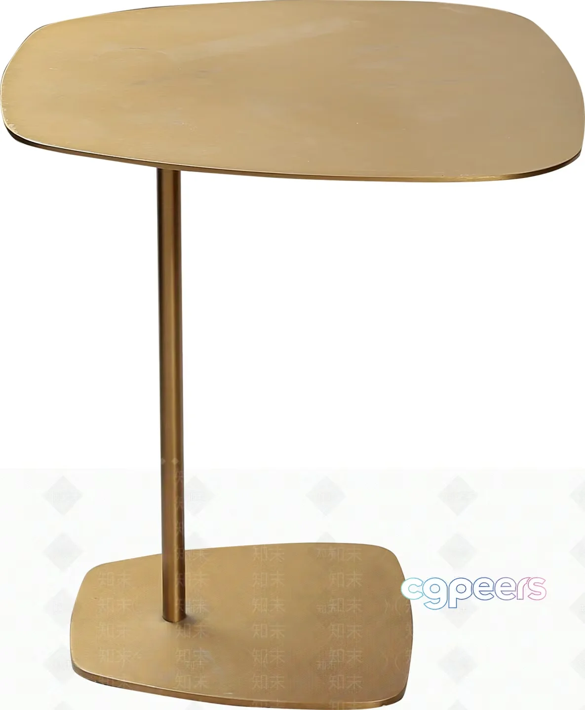 Modern Gold Table 3D Model – 1637 – VRAY Render