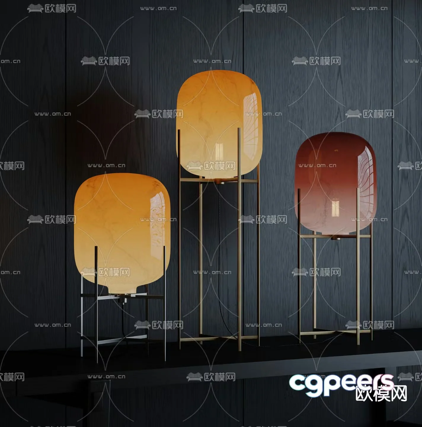 Table lamp Floor lamp 3d model