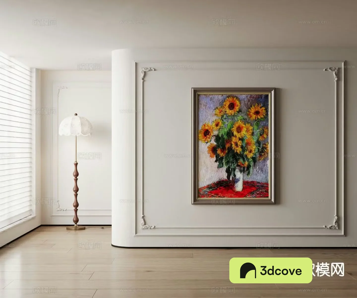 American decorative painting flower oil painting