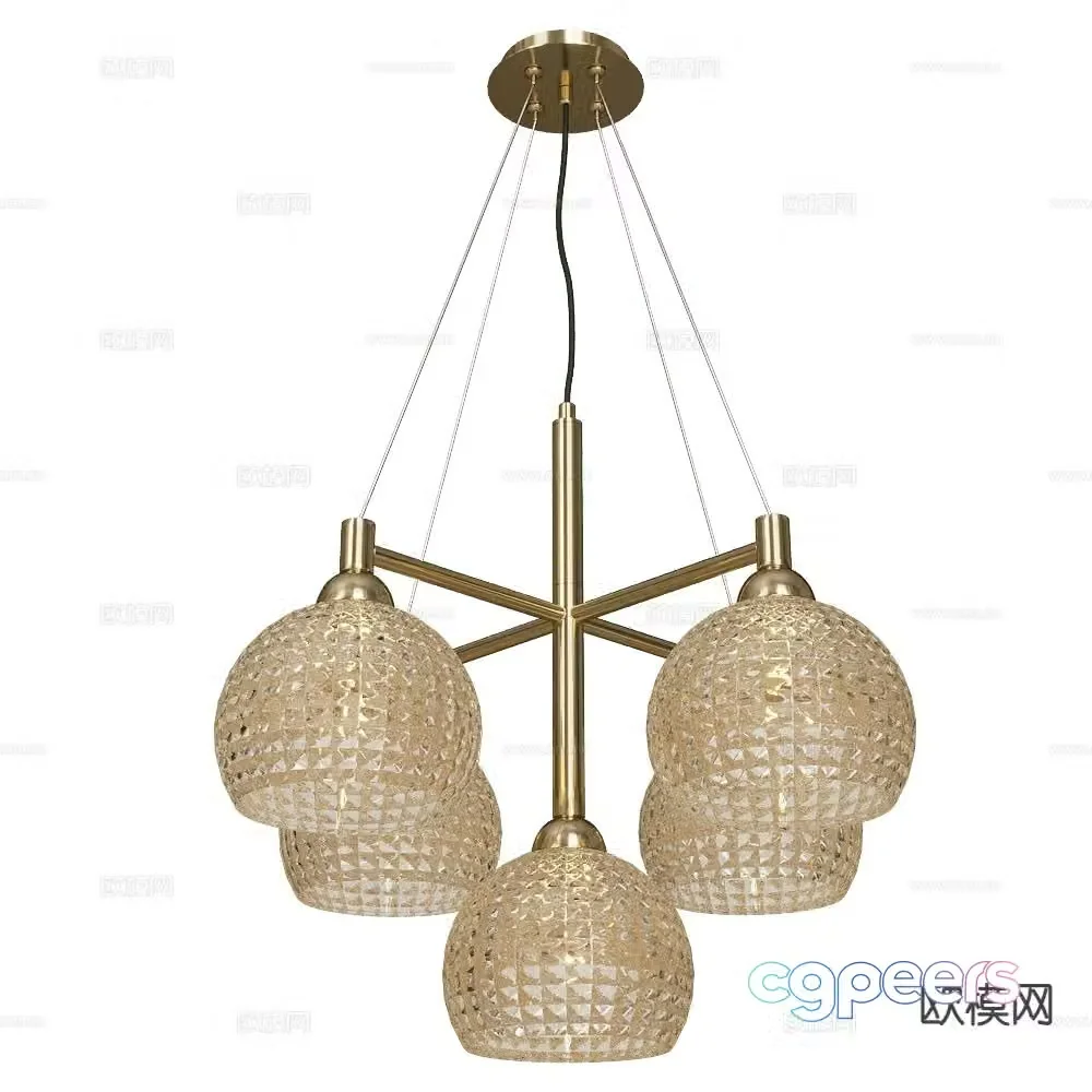 Stilfort crystal chandelier glass chandelier 3d model