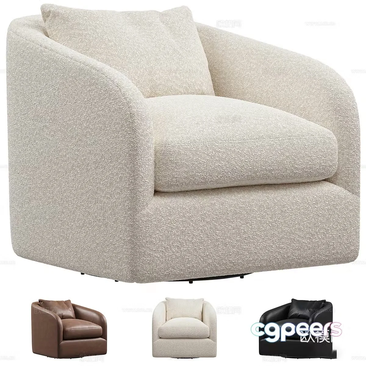 New Chinese sofa chair 3D model
