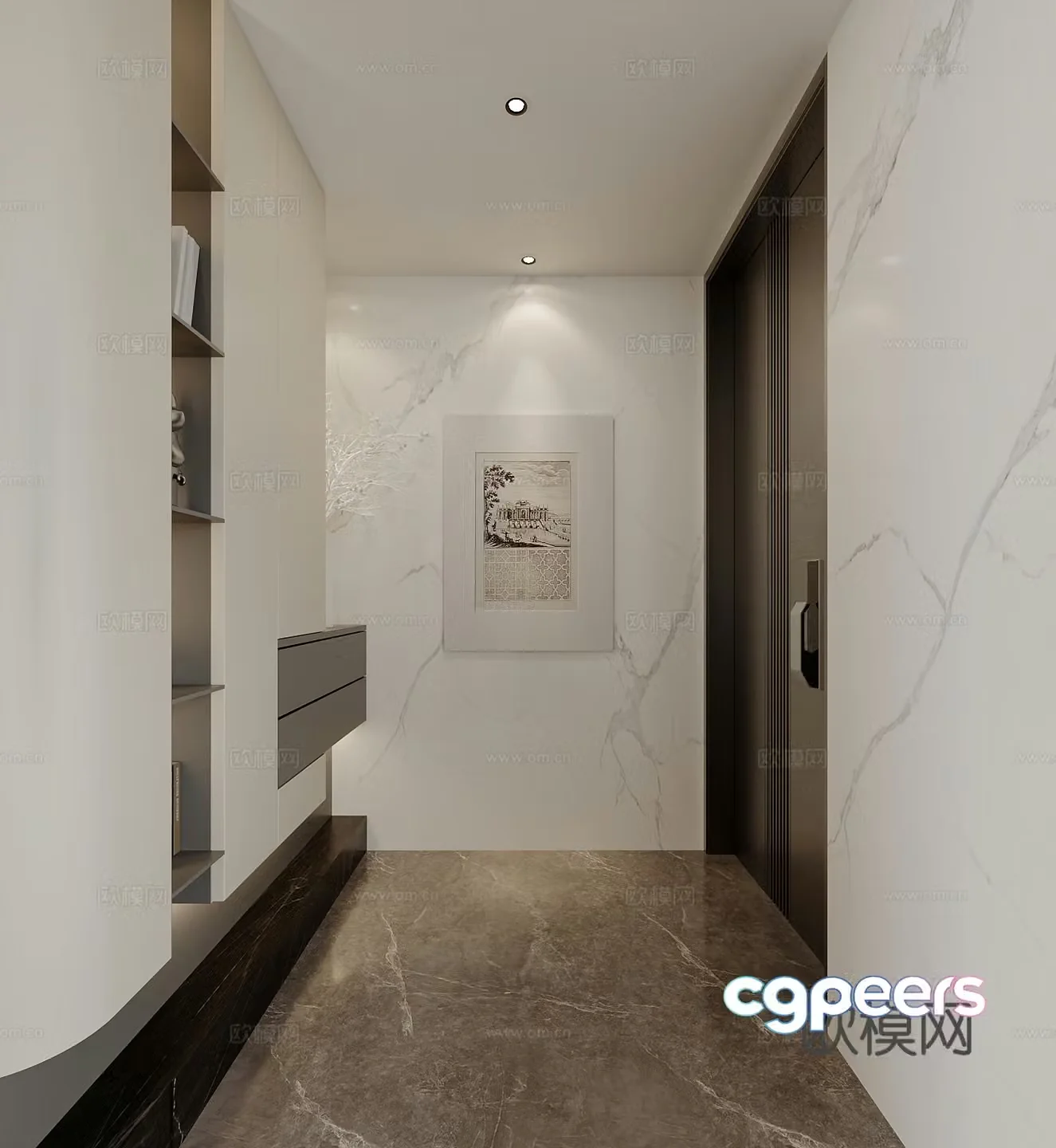 Modern entrance hallway 3D model