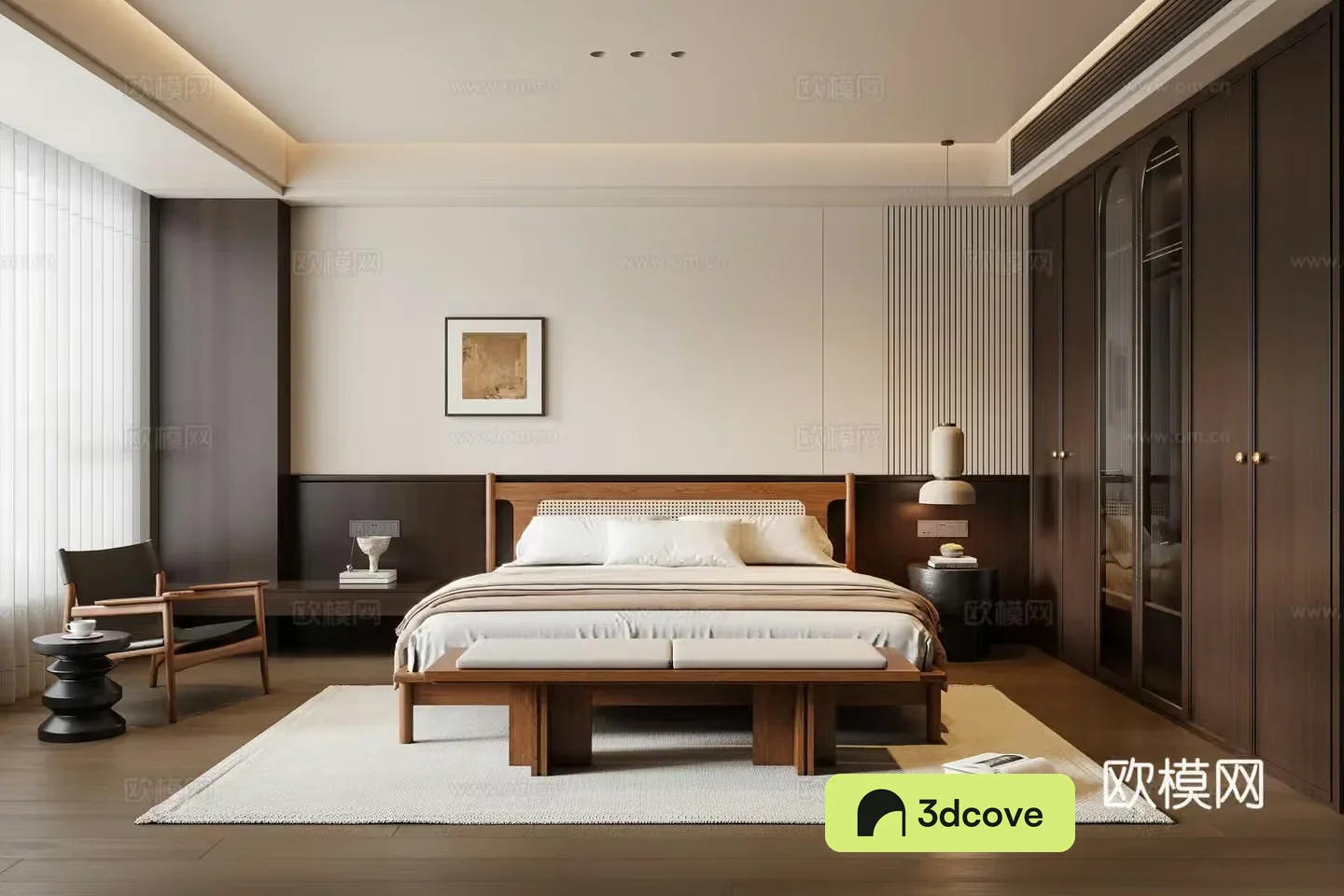 Modern medieval bedroom