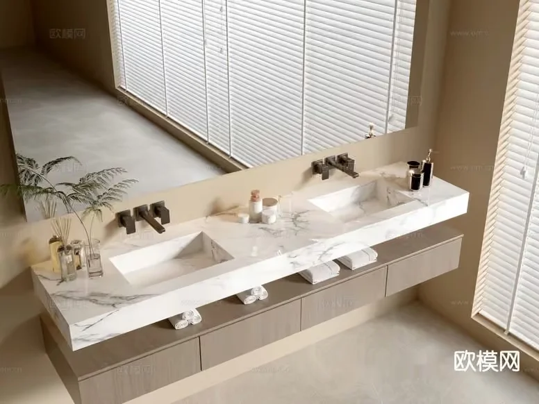 Modern Bathroom Sink 3D Model – 11780 – VRAY Render