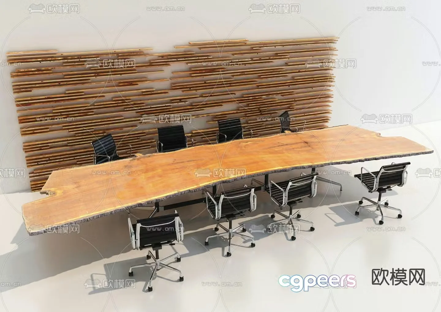 Wabi Sabi conference table conference table 3d model
