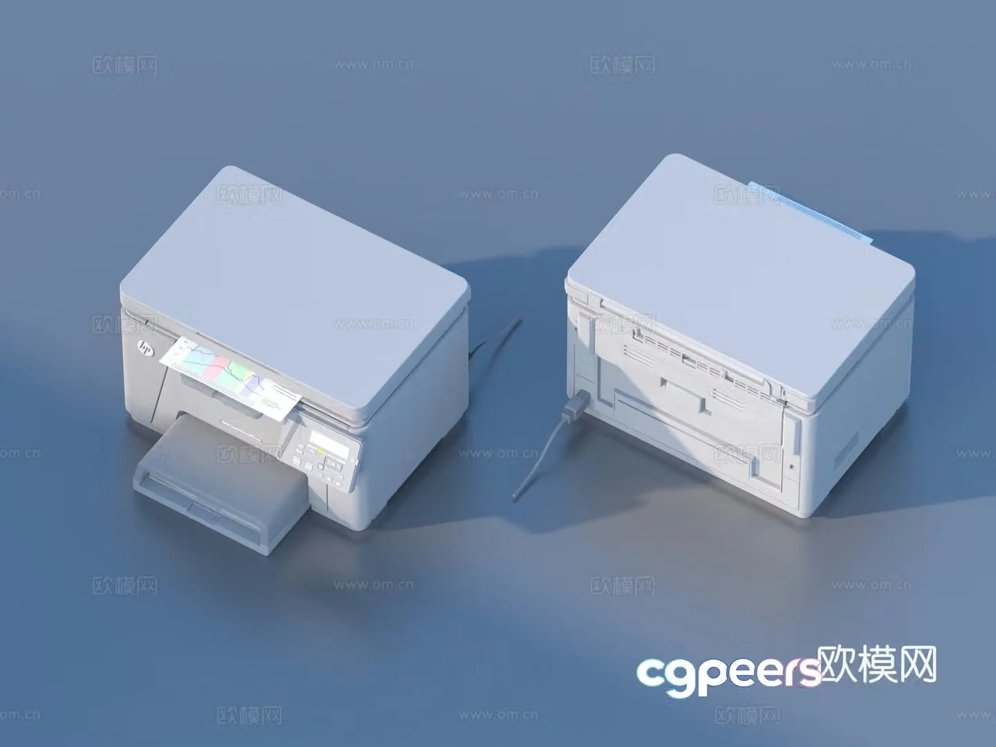 Printer Copier Scanner Office Equipment 3D Model