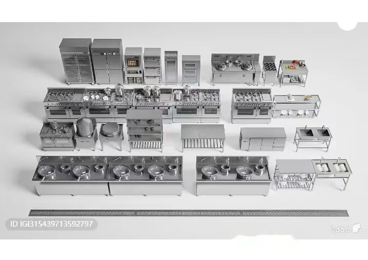 Kitchen Appliances 3D Model – 1542 – VRAY Render
