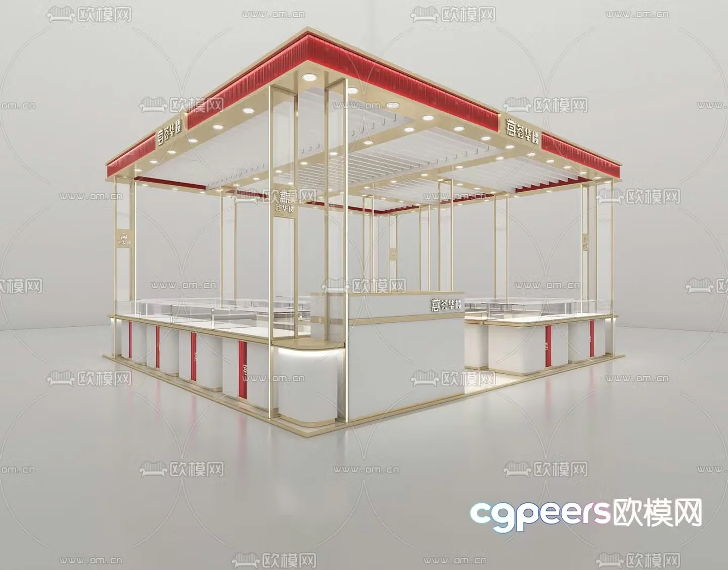 Huihualou Gold Jewelry Store 3D Model