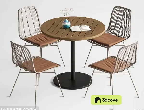 A Table And Four Chairs