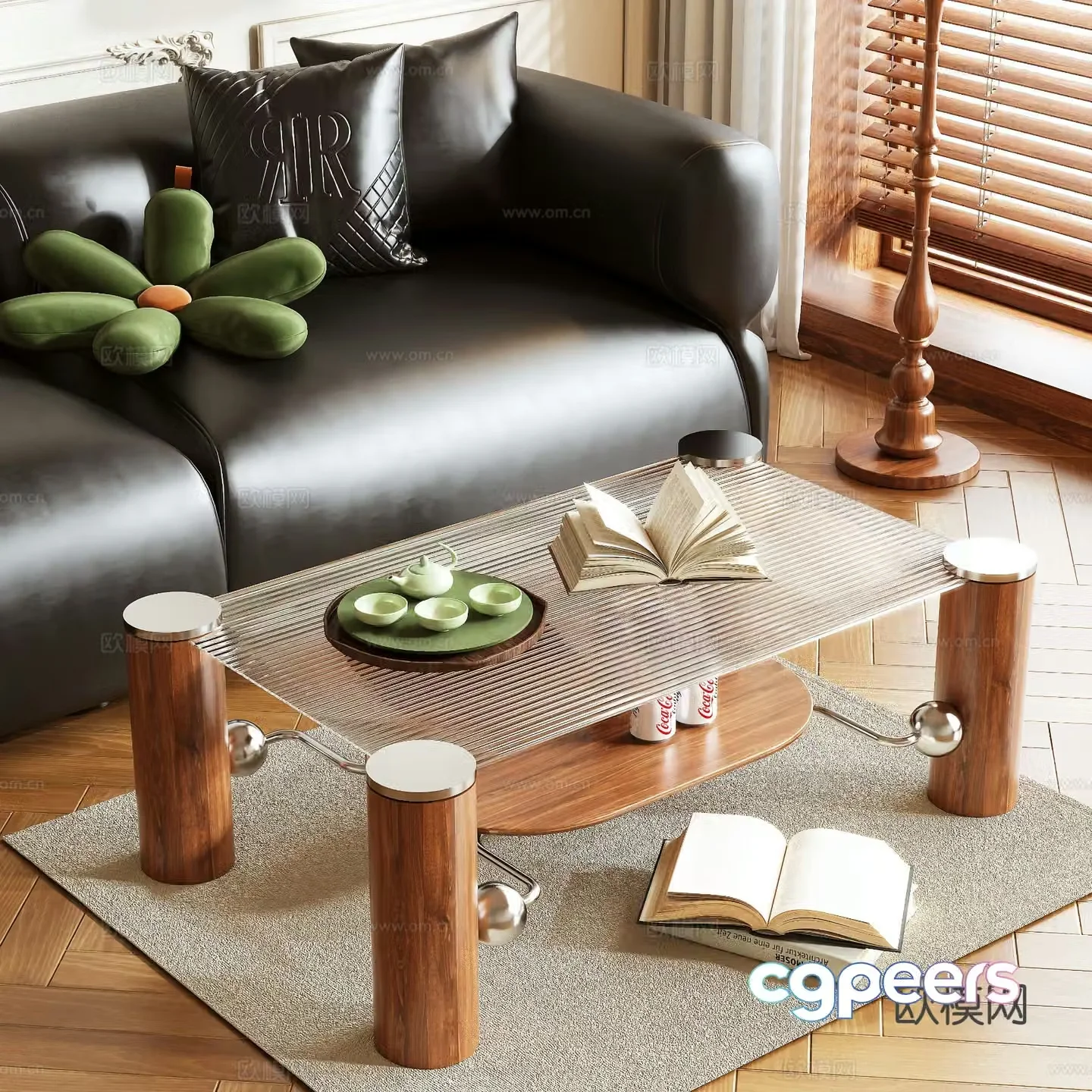 Medieval style coffee table 3D model