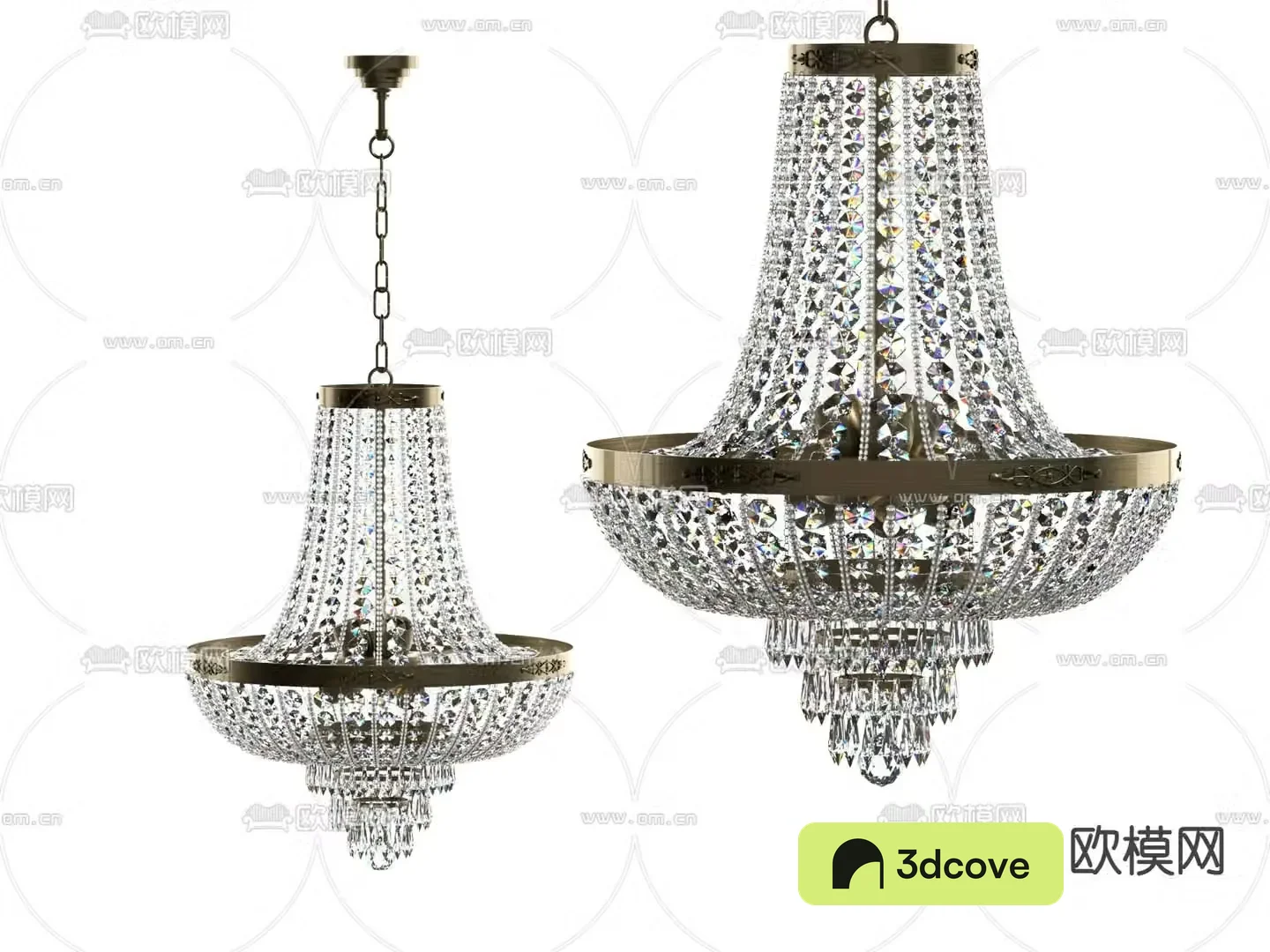 French crystal chandeliers