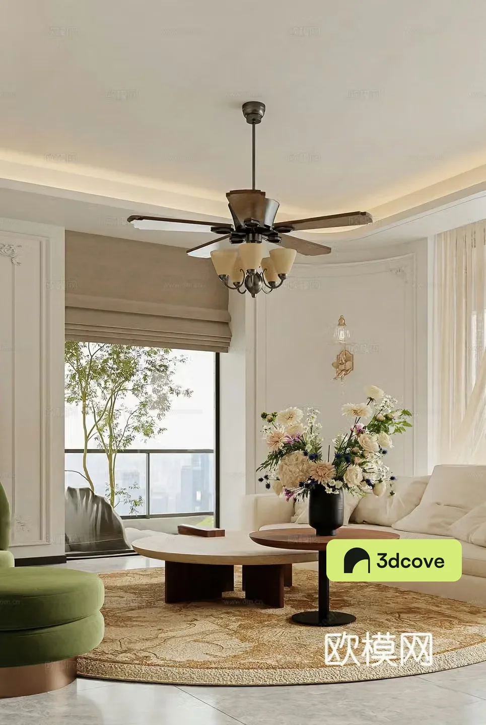 American living and dining room