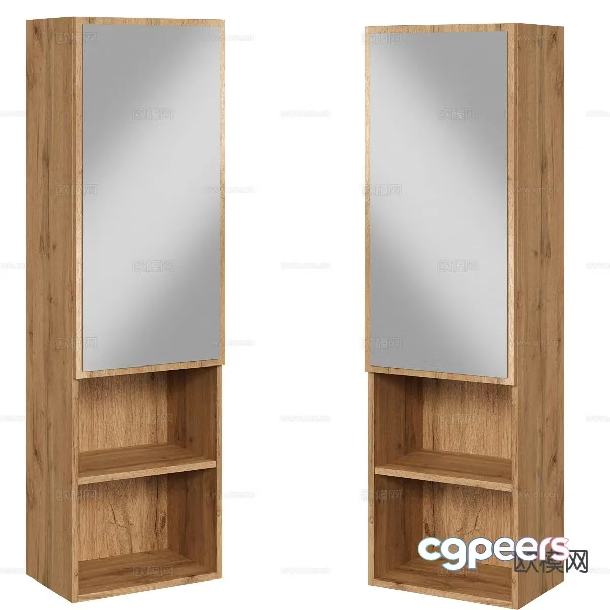 Nordic simple decorative cabinet hall cabinet 3D model